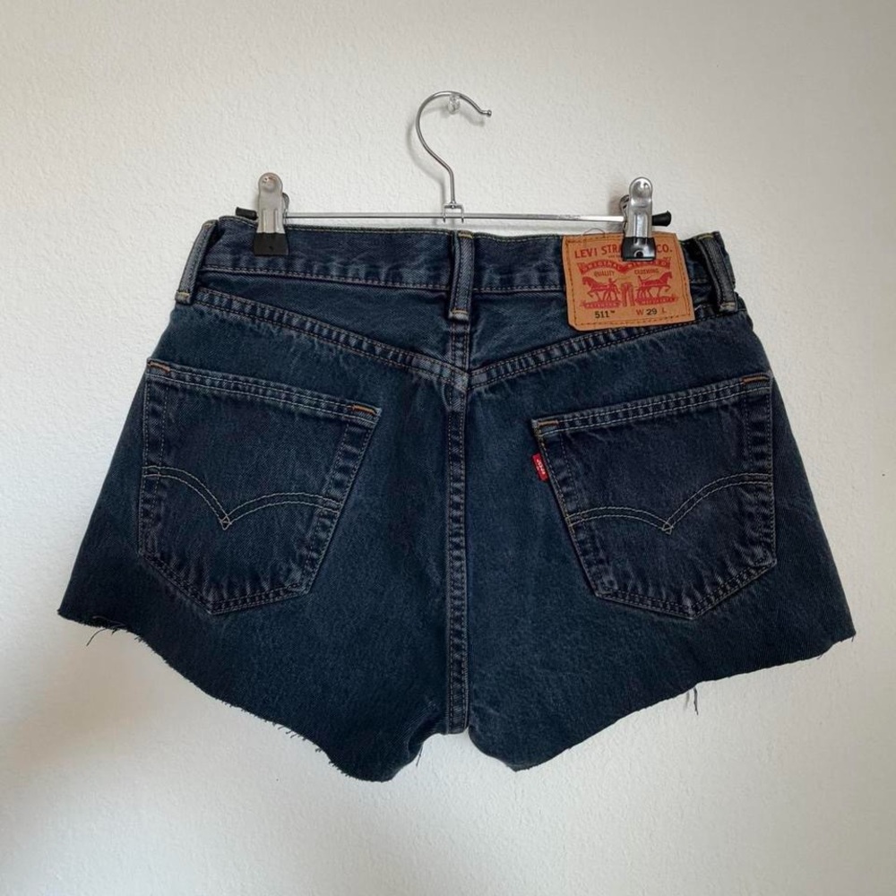 Levi's 511 Dark Wash Denim Women’s Cutoff Shorts